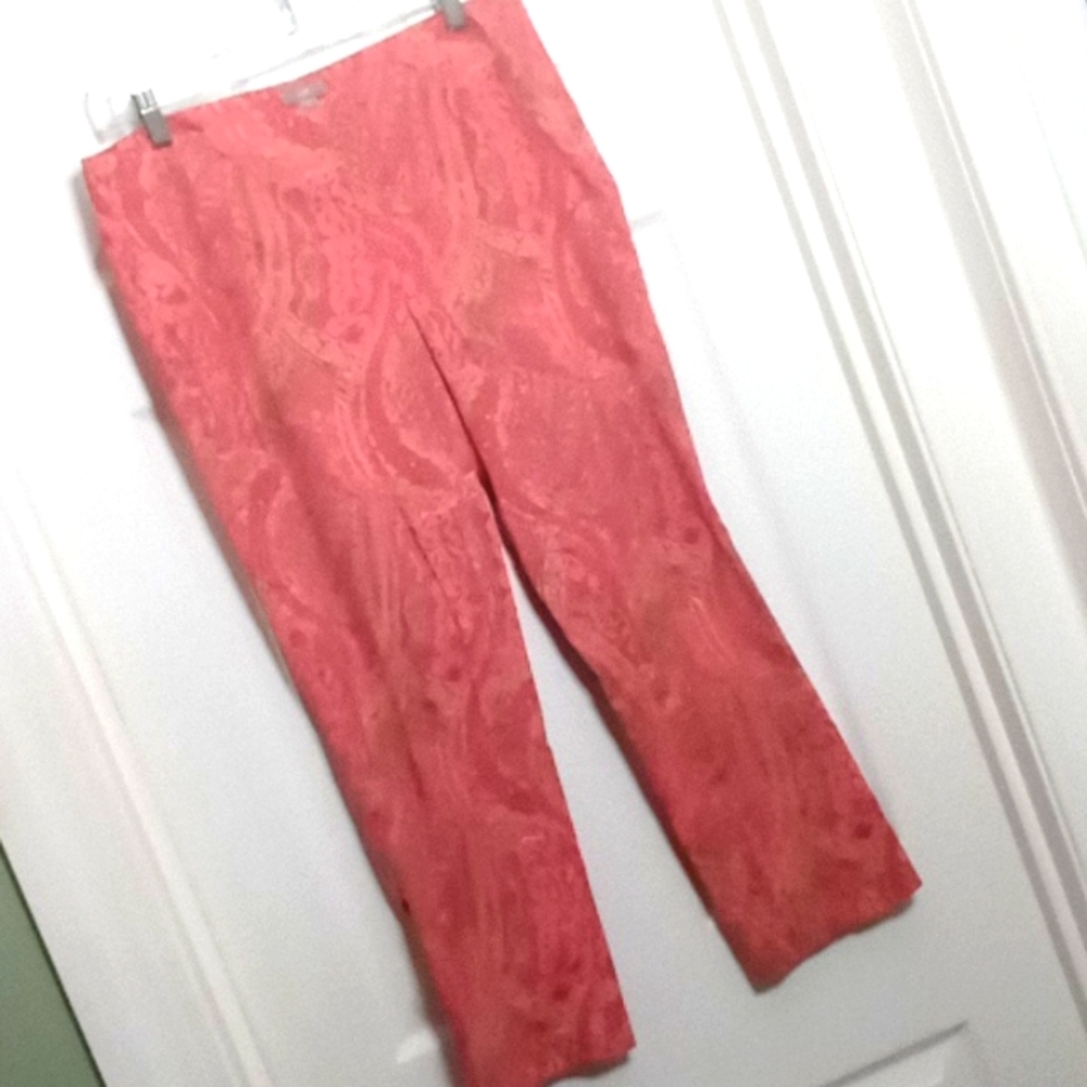 J.Jill cotton blend artsy Straight Leg ankle pants